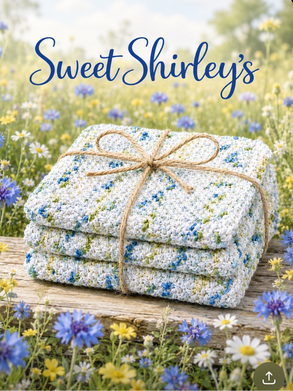 Bundle of 3 “Spring Sprinkle” Dish Cloths